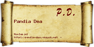Pandia Dea névjegykártya